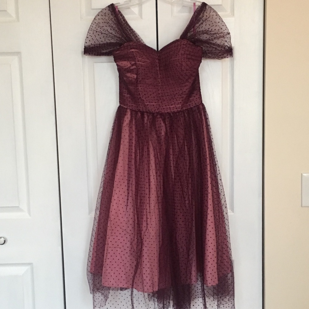 Unique Vintage Purple 1950s Style Prom/Cocktail